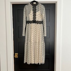 Polka dot lace dress